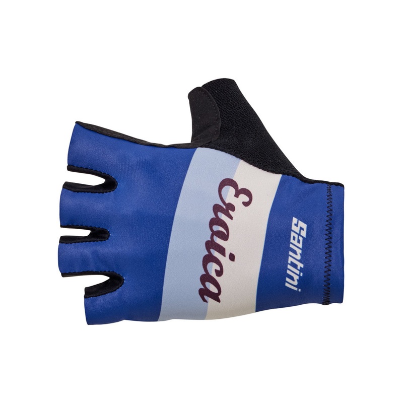 Santini Eroica Quiete Unisex Cycling Gloves (Light Blue)