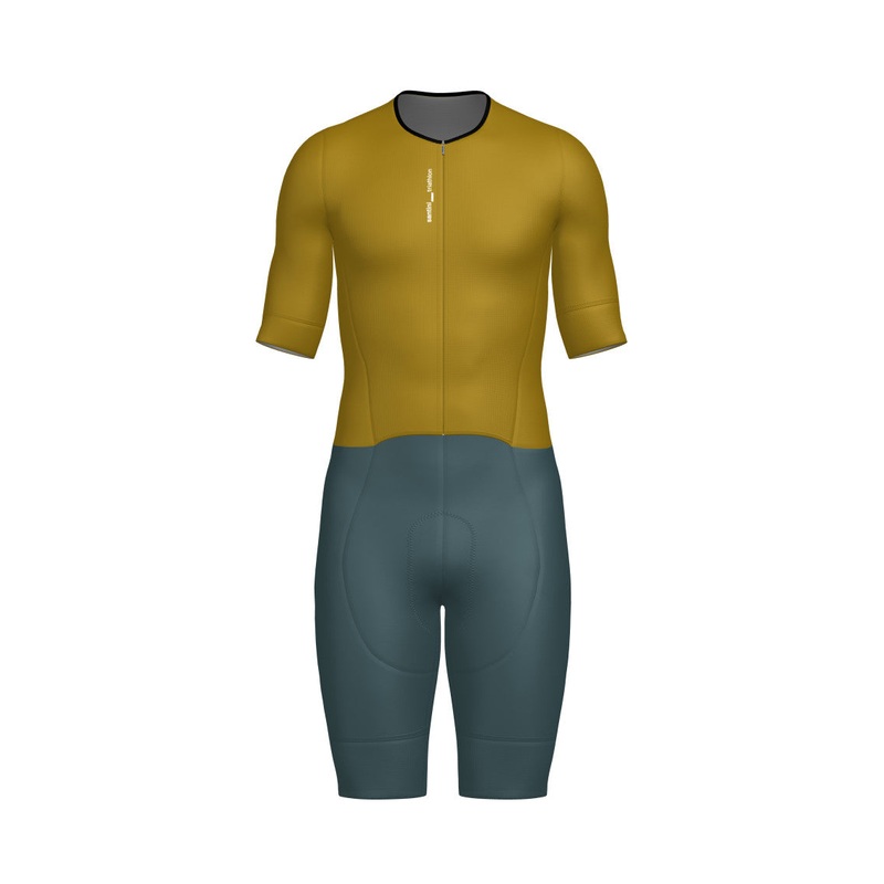 Santini Leaf Men’s Triathlon Suit (Ochre)