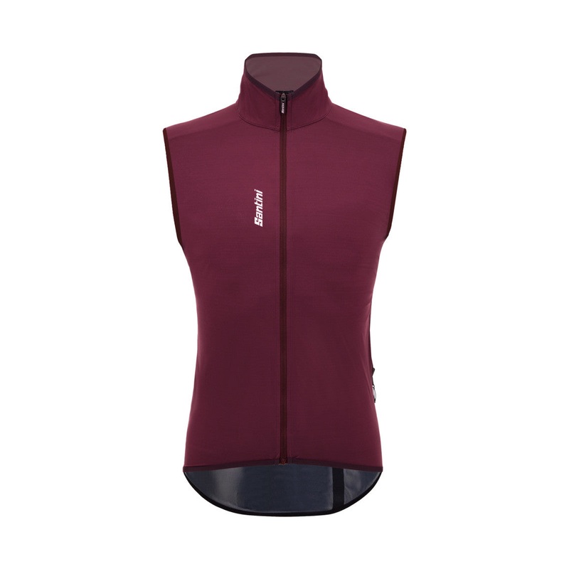 Santini Magic Unisex Cycling Rain Vest (Burgundy)
