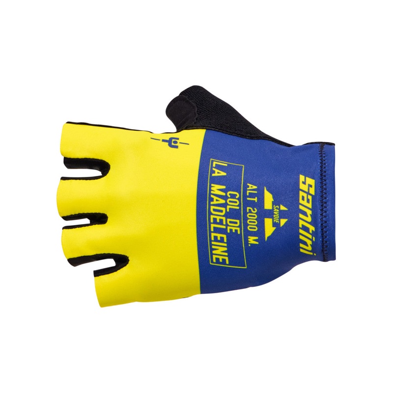 Santini MJ Col De La Madeleine Unisex Cycling Gloves (Print)