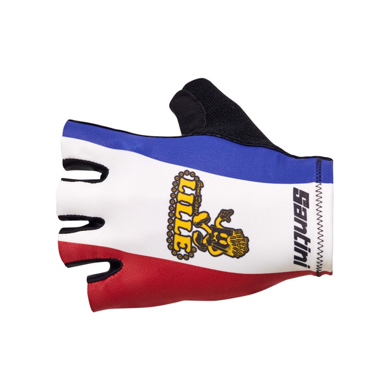 Santini TDF Grand Depart Lille Unisex Cycling Gloves (Print)
