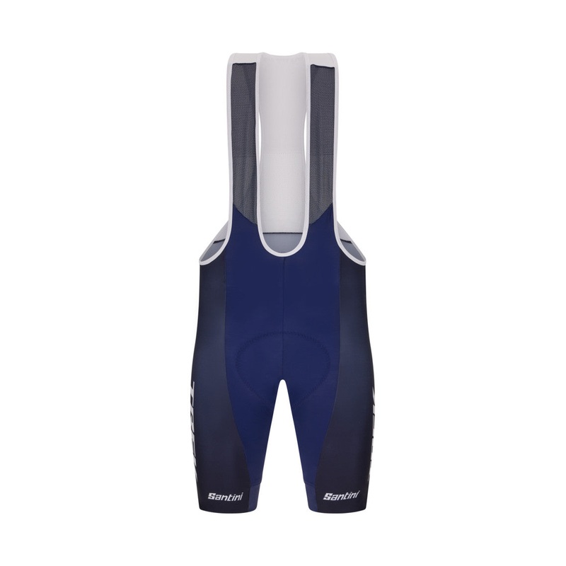Santini Trek Factory Racing Men’s Cycling Bibshorts (Navy Blue)