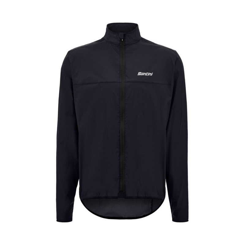 Santini Ventus Wind Men’s Cycling Jacket (Black)