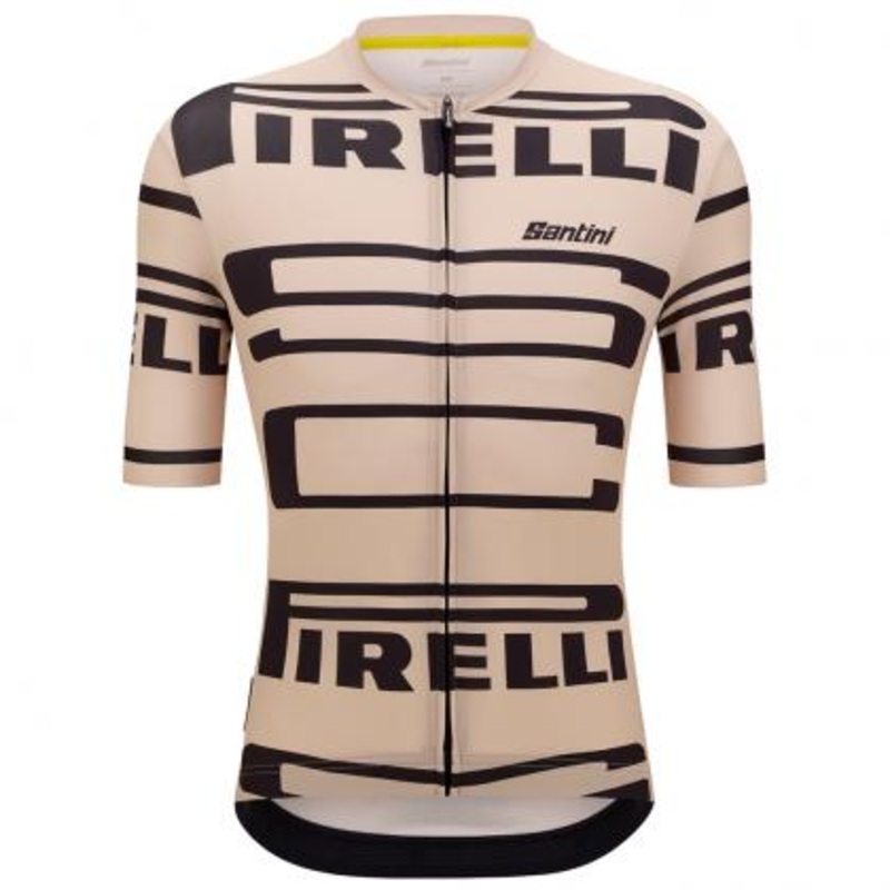 Santini Pirelli Sport Club Unisex Cycling Jersey (Beige)