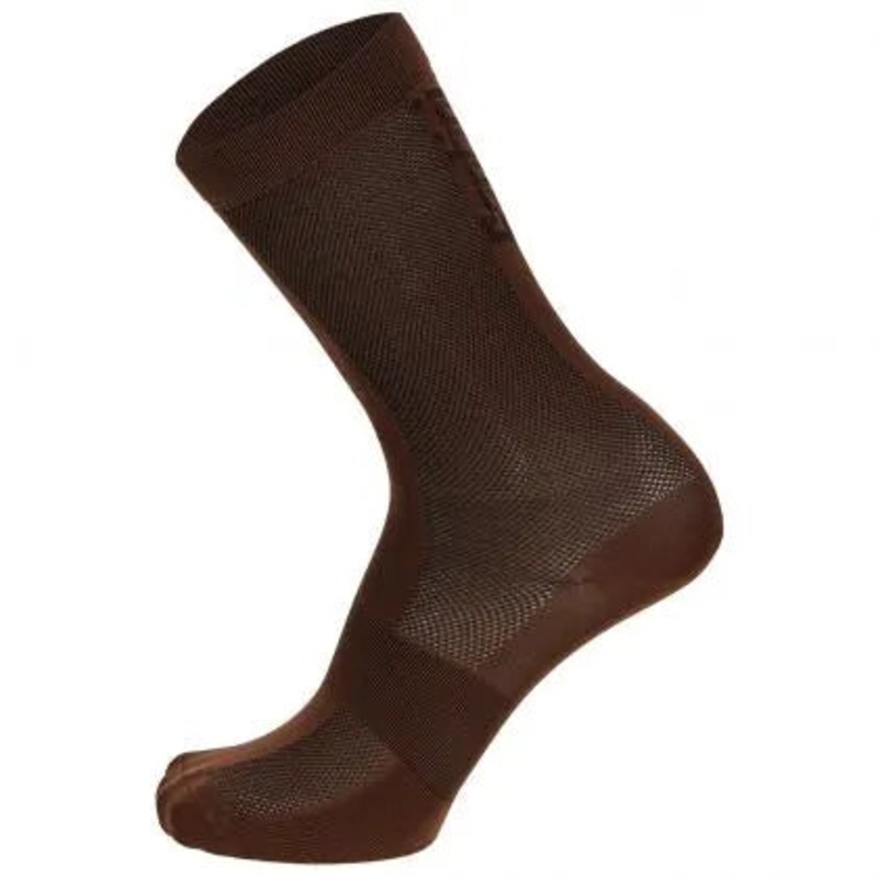 Santini Puro Unisex Cycling Socks (Brown)