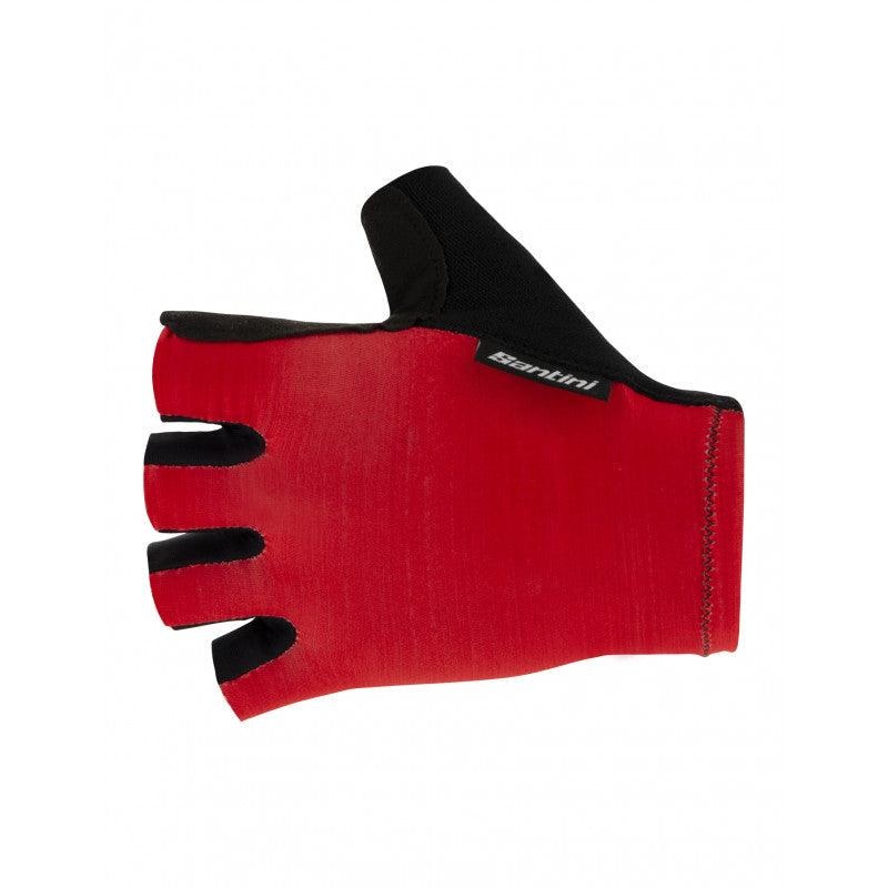 Santini Cubo Unisex Cycling Gloves (Red)