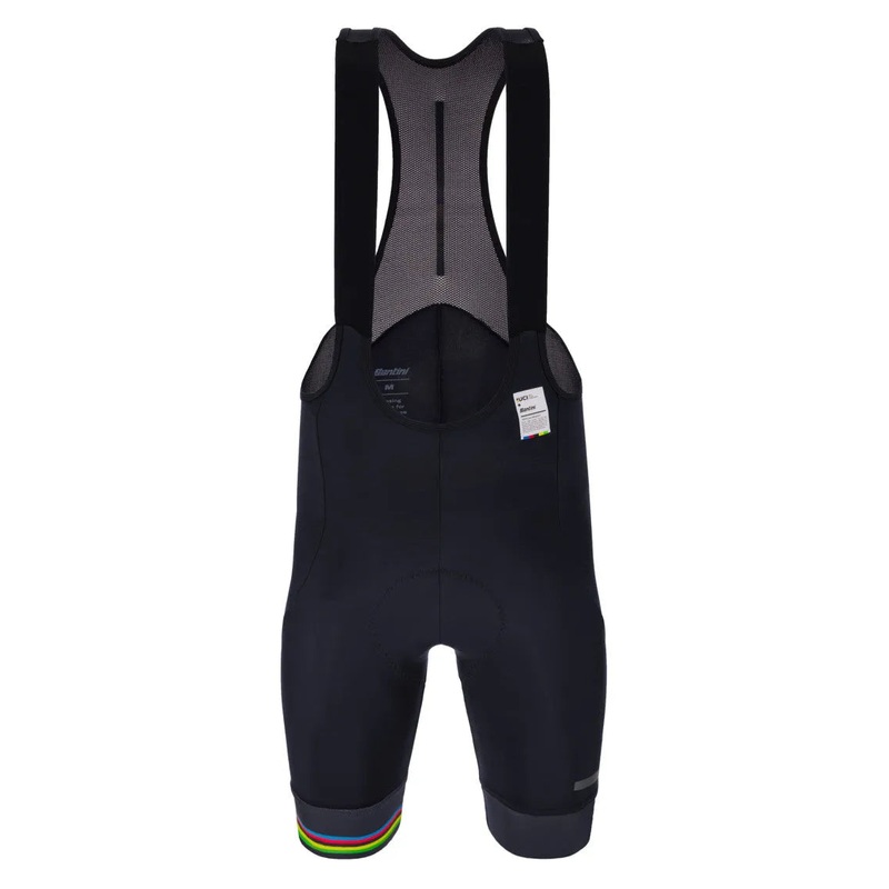 Santini UCI Offcial World Champion Men’s Cycling Bibshorts (Black)