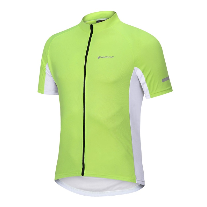 Nuckily MG043 Mens Cycling Jersey (Green)