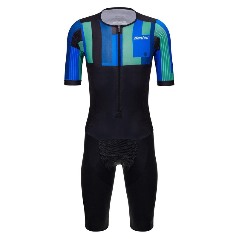 Santini Ironman Aahonoui Men’s Triathlon Suit (Blue)