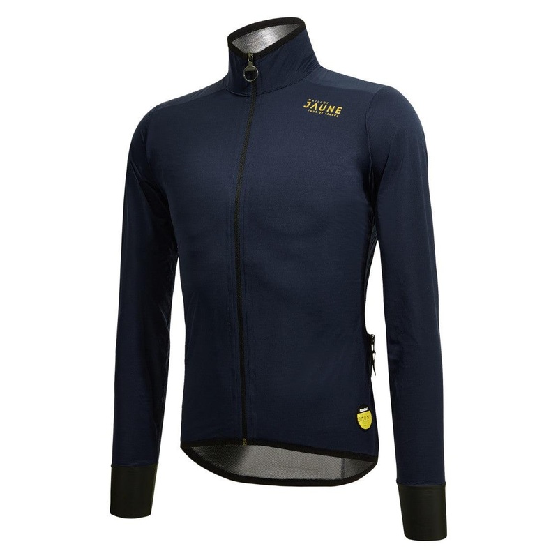 Santini Le Maillot Jaune Rain Jacket (Blue)