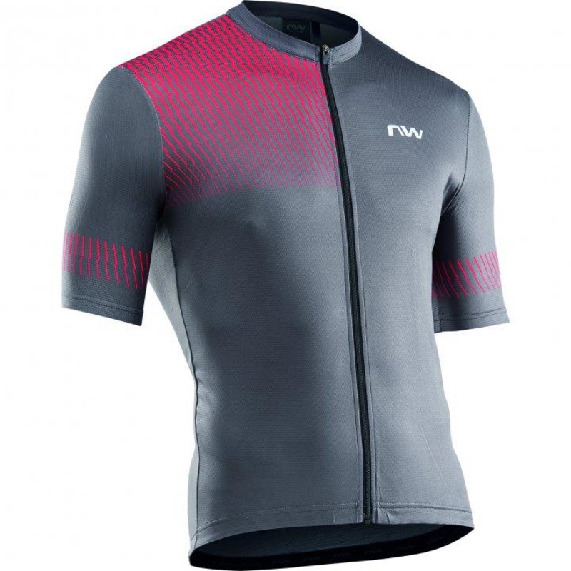 Northwave Origin Mens Cycling Jersey (Dark Grey/Red)