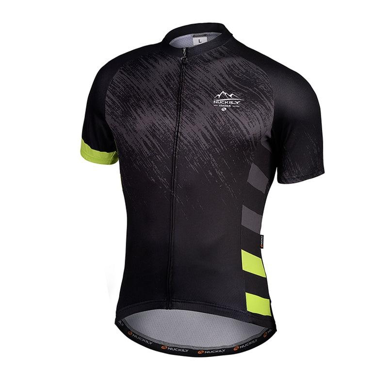 Nuckily MA031 Mens Cycling Jersey (Black)