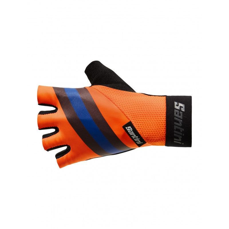 Santini Bengal Gel Unisex Cycling Gloves (Flashy Orange)