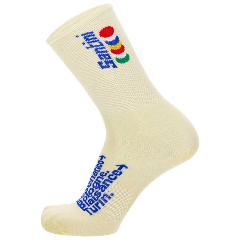 Santini Grand Dpart Unisex Cycling Socks (Biege)