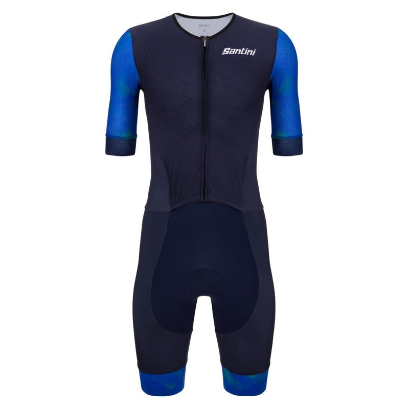 Santini Leaf Unisex Triathlon Suit (Blue)