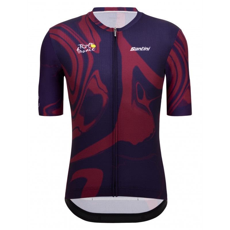 Santini Tour De France Bordeaux Men’s Cycling Jersey (Print)