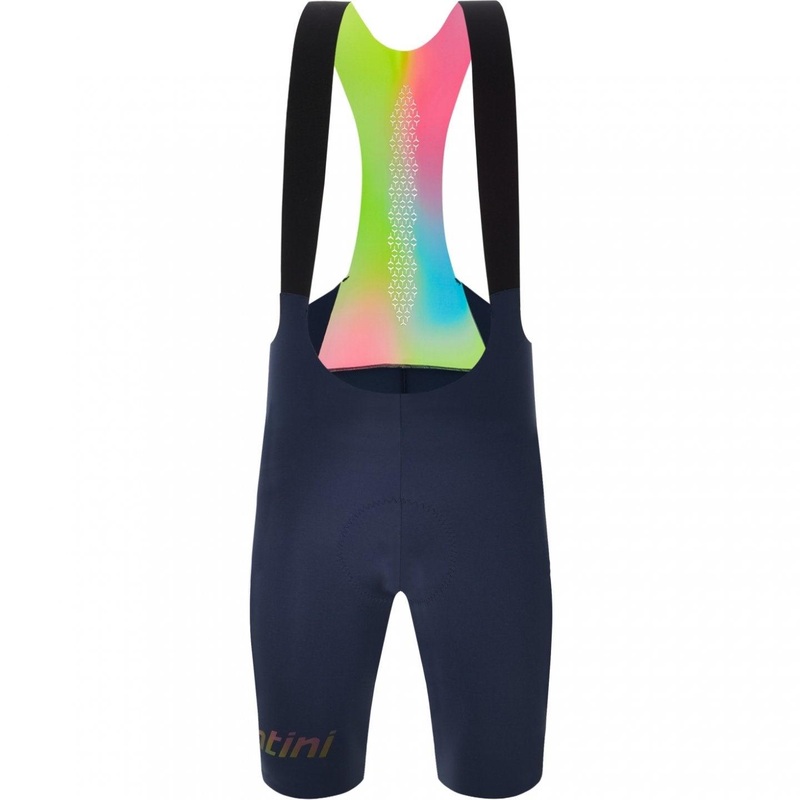 Santini Unico Men’s Cycling Bibshorts (Blue)