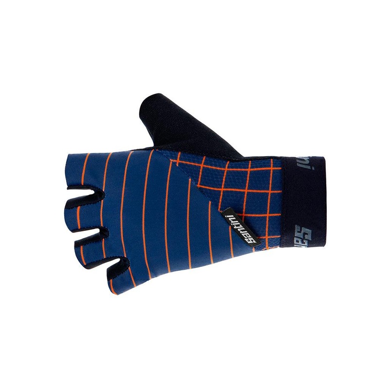 Santini Dinamo Unisex Cycling Gloves (Navy Blue)