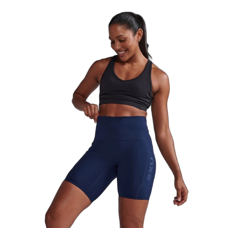 2XU WA6907B Form Stash Hi-Rise Women’s Tights (Midnight/Midnight)