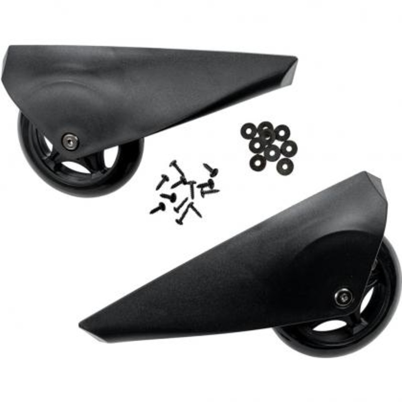 B&W Replacement Wheels For Bike Cases  (Black)