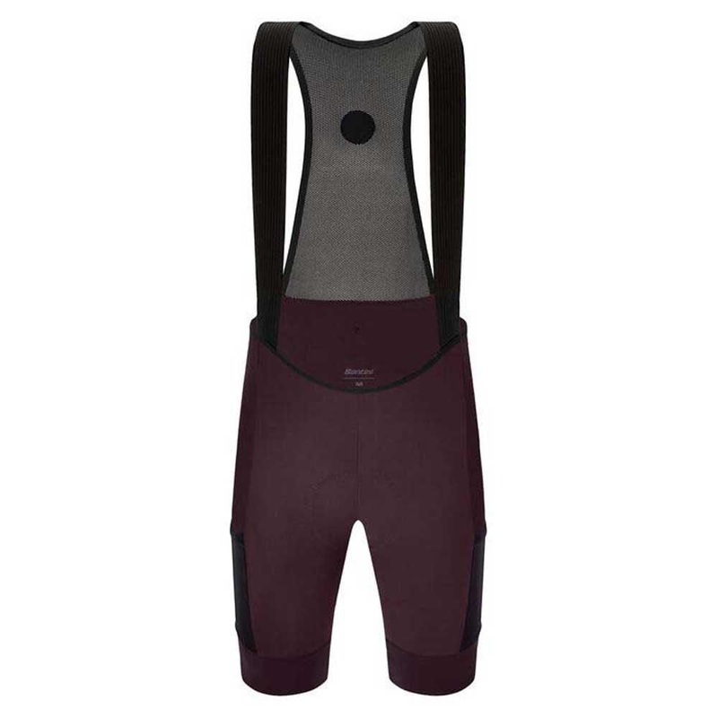 Santini Gravel Men’s Cycling Bibshorts (Burgundy)