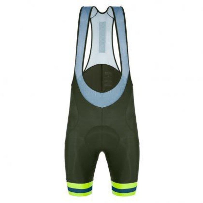 Santini Karma Kinetic Mens Cycling Bibshorts (Military Green)