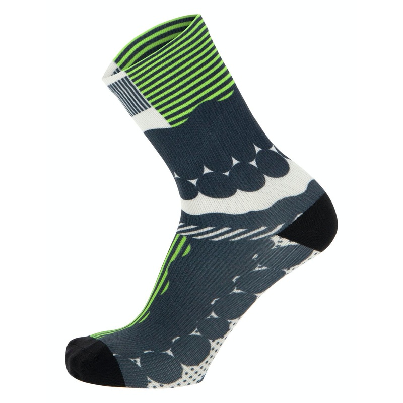 Santini Optic Unisex Cycling Socks (Fluo Green)