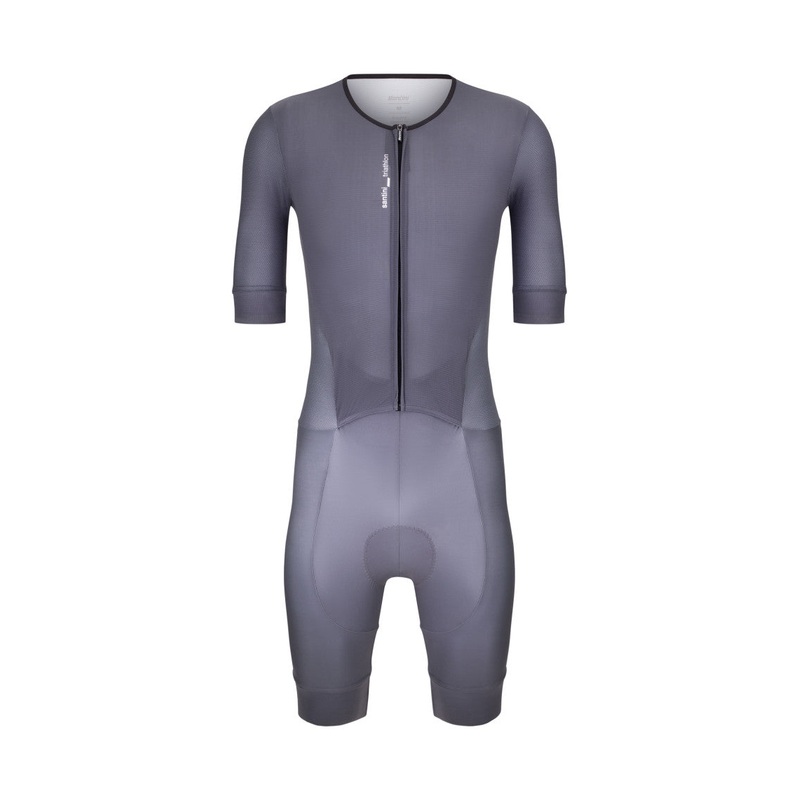 Santini Leaf Men’s Triathlon Suit (Grey)