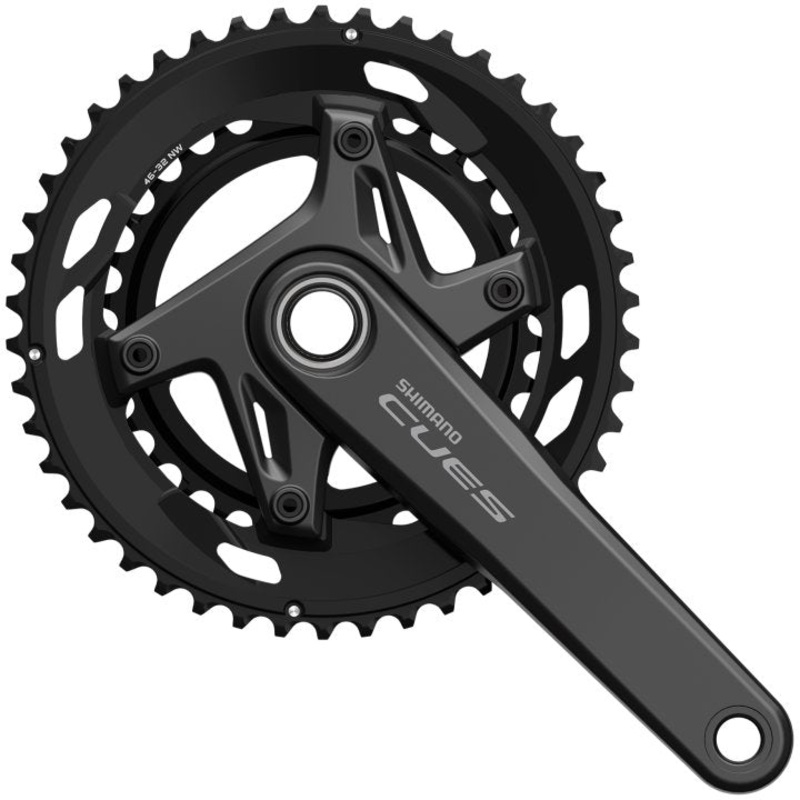 Shimano Cues FC-U6030 Hollowtech II Crankset (Black)
