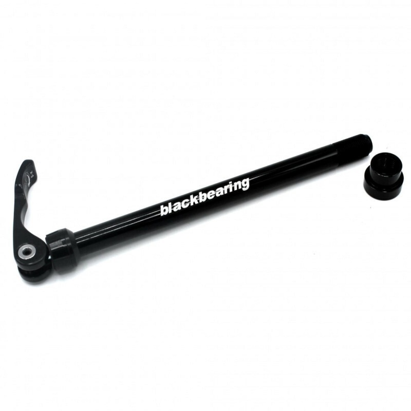 Black Bearing R12.11 12mm Quick Release Thru Axle (Black)