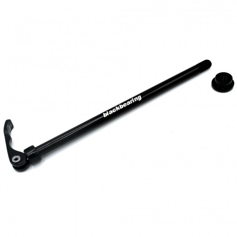 Black Bearing R12.7 12mm Quick Release Thru Axle (Black)
