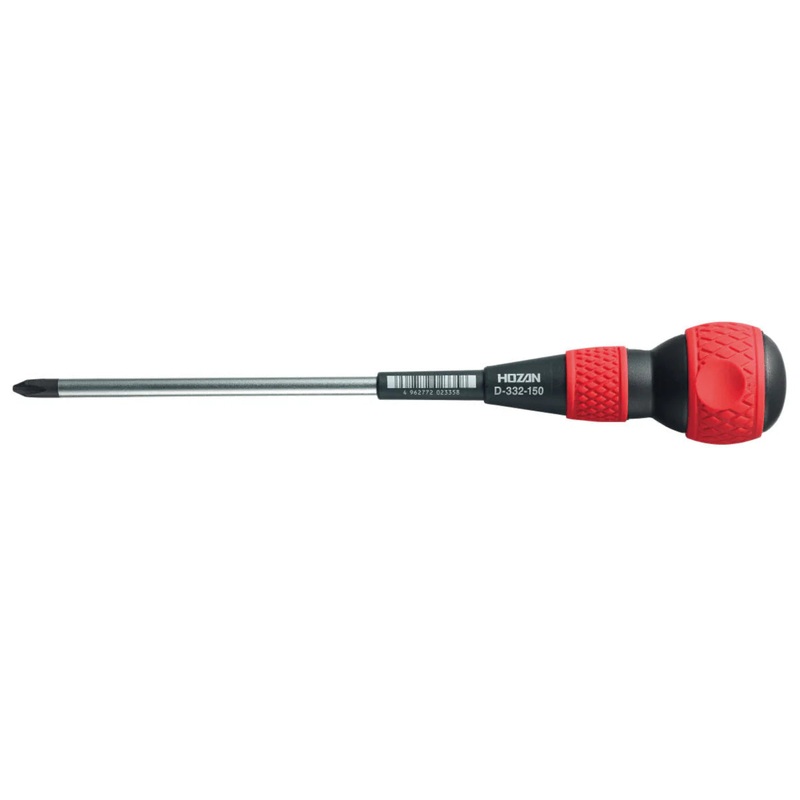 Hozan D-332-150 Electrician Phillips Screwdriver (Red)