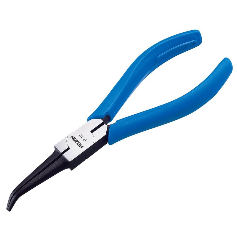 Hozan P-12 Bent Needle Nose Pliers