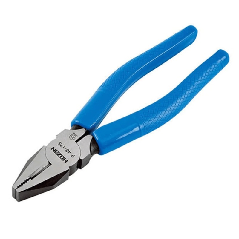Hozan P-43 Linemans Pliers (Blue)