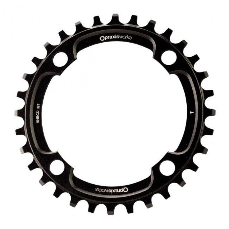Praxis 1x Wave Tech 10/11/12 Speed Chainring (Black)
