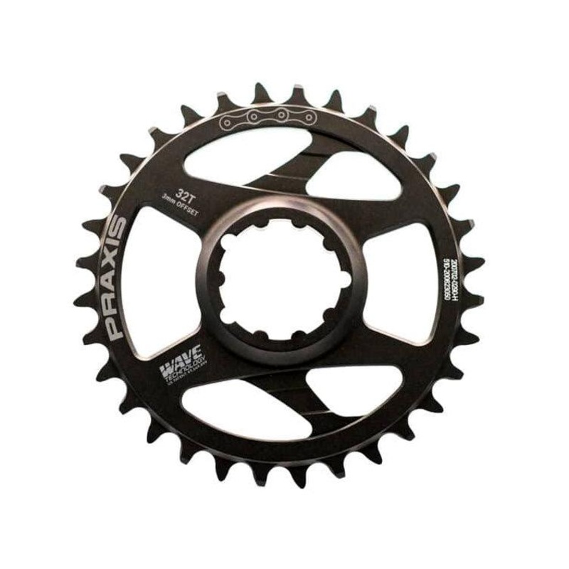 Praxis Wave 10/11/12 Speed Chainring (Black)