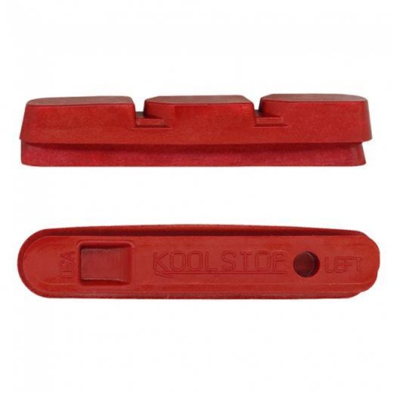 Kool Stop Campagnolo SR Super Record 2011 Insert Replacement Pads (Carbon Red)