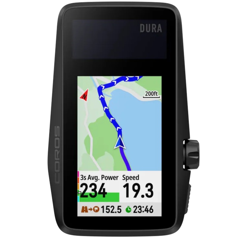 Coros Dura Solar GPS Bike Cyclocomputer (Black)