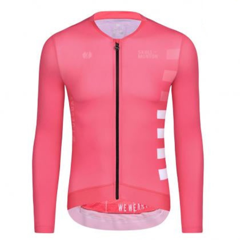 Monton Tuesday Long Sleeve Men’s Cycling Jersey (Pink)