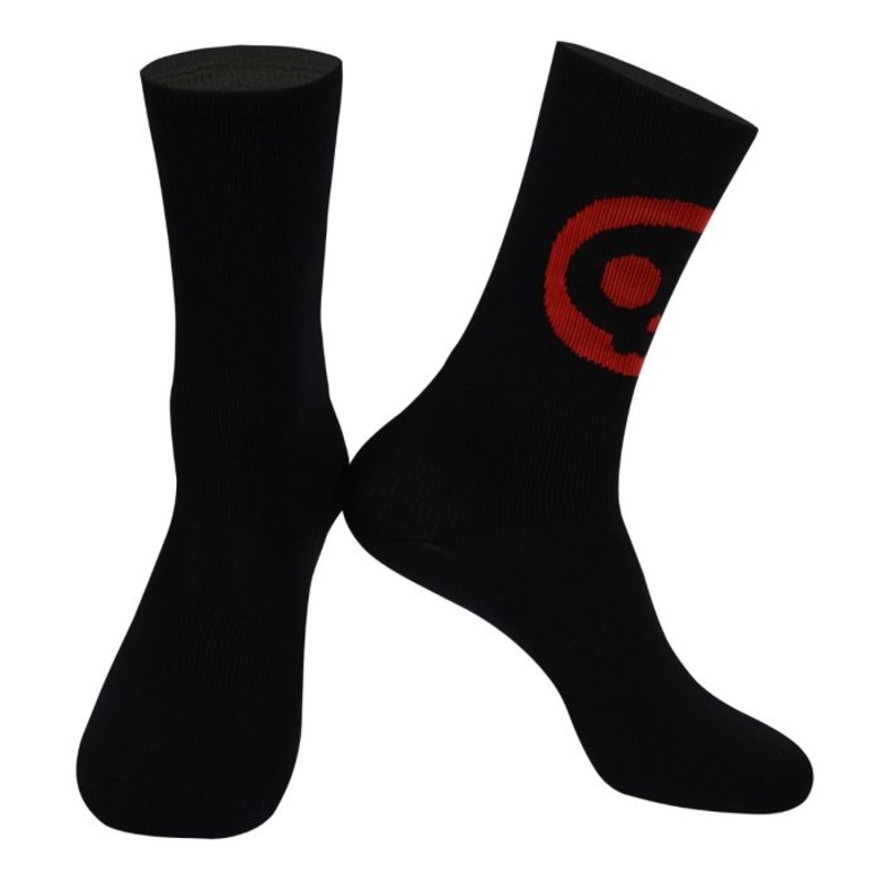Monton Unisex Cycling Socks (Black/Red)
