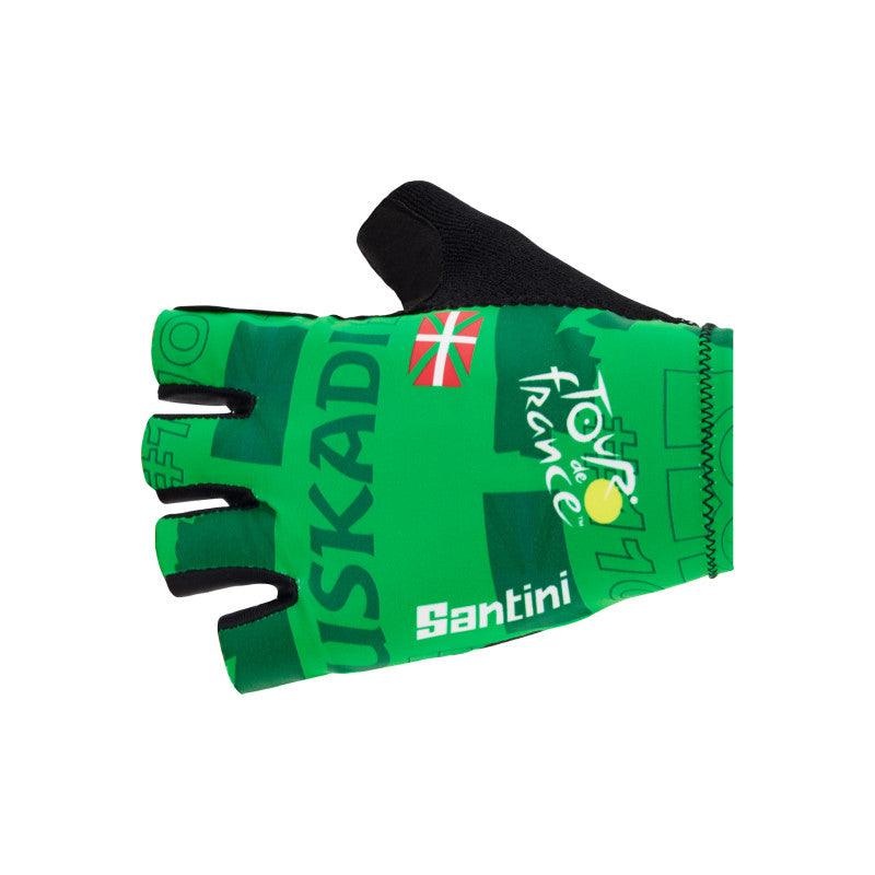 Santini Tour De France Grand Depart Pais Vasco Unisex Cycling Gloves (Printed)