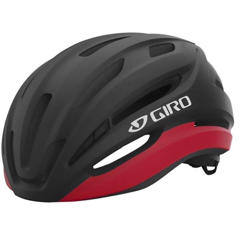 Giro Isode II Road Cycling Helmet (Matte Black/Red)