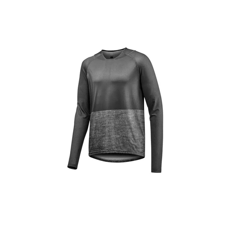 Giant Transfer LS Mens Cycling Jersey (Black/Grey)