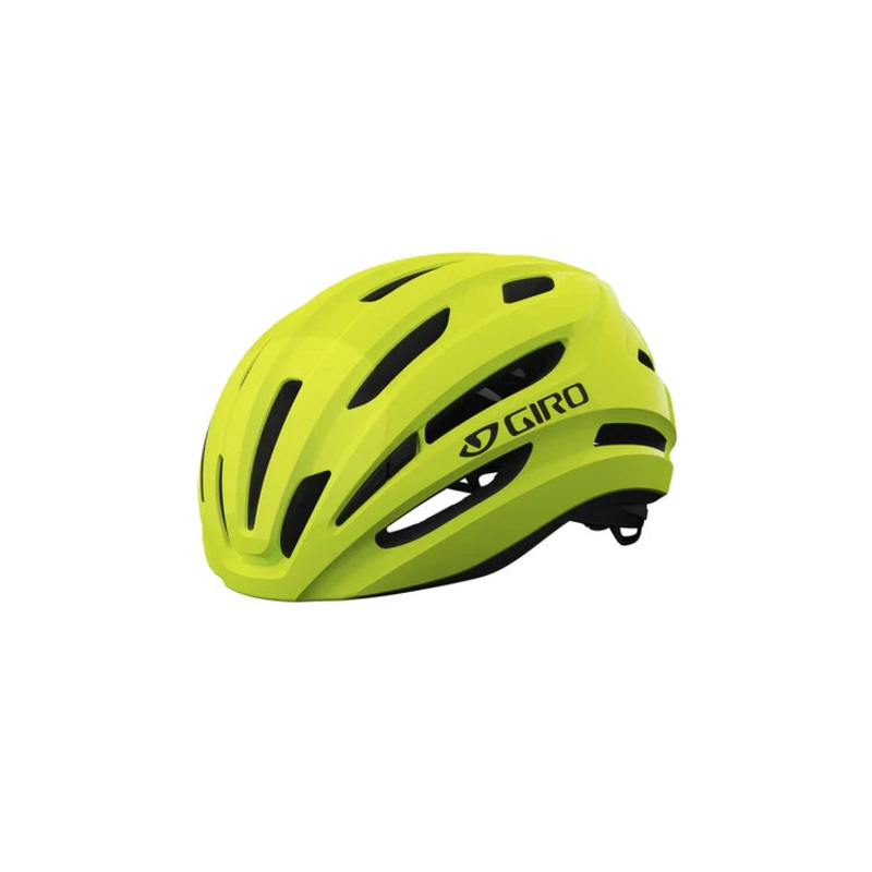 Giro Isode II Road Cycling Helmet (Gloss Highlight Yellow Black)