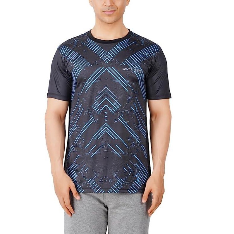 Zakpro Sports Men’s Running T-Shirt (Cross Blue)