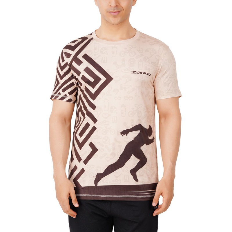 Zakpro Sports Men’s Running T-Shirt (Maze Run)