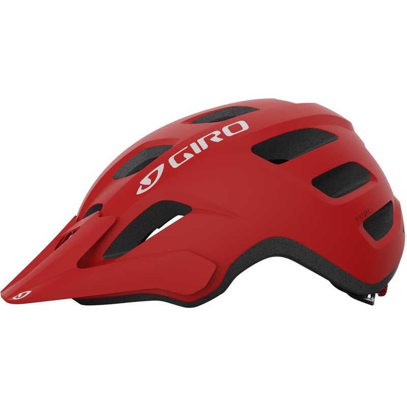 Giro Fixture MTB Cycling Helmet (Matte Trim Red)