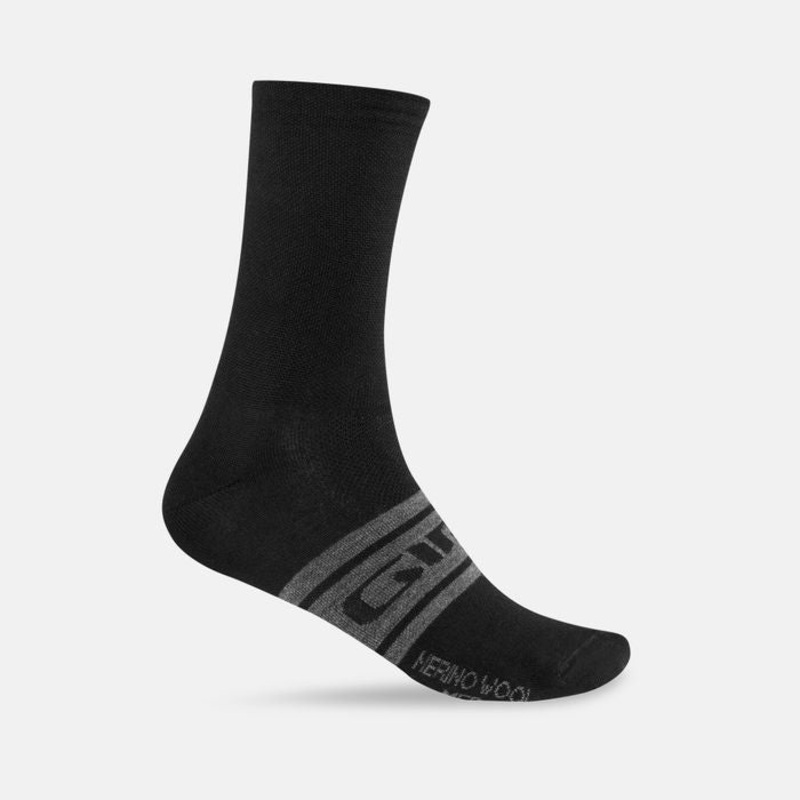 GIRO SEASONAL MERINO WOOL SOCK BLACK – MEDIUM