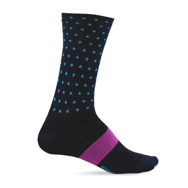 GIRO SEASONAL MERINO WOOL SOCK BLUE/MIDNIGHT – MEDIUM