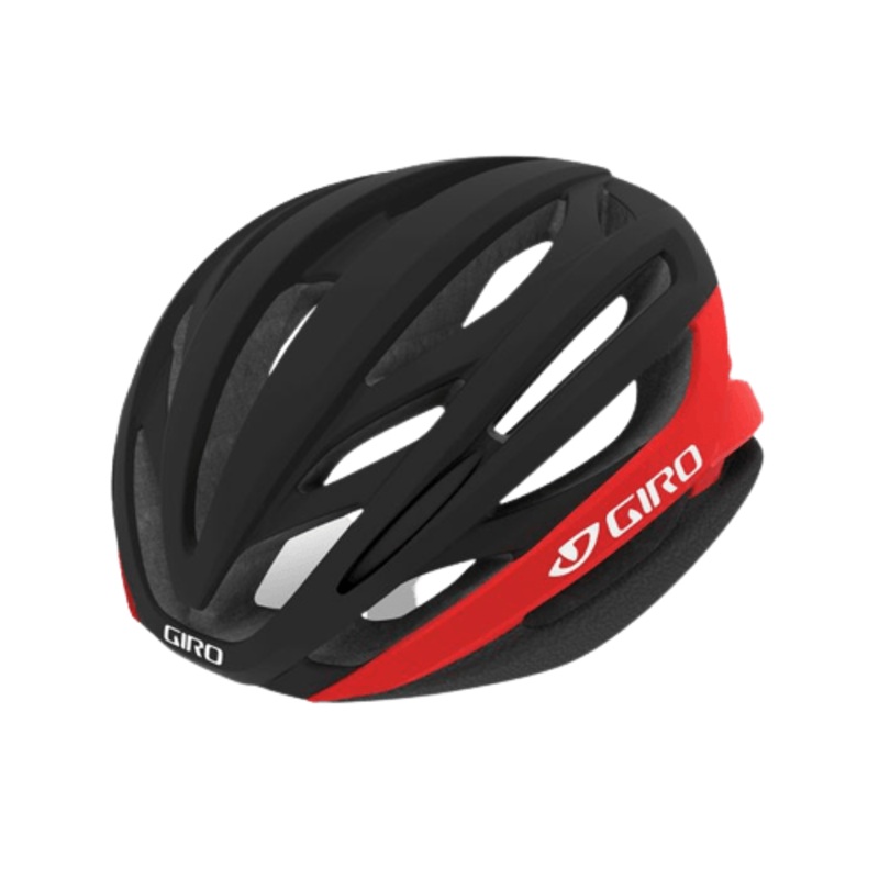 Giro Syntax MIPS Road Cycling Helmet (Matte Black/Bright Red)